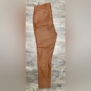 Brown coated pant